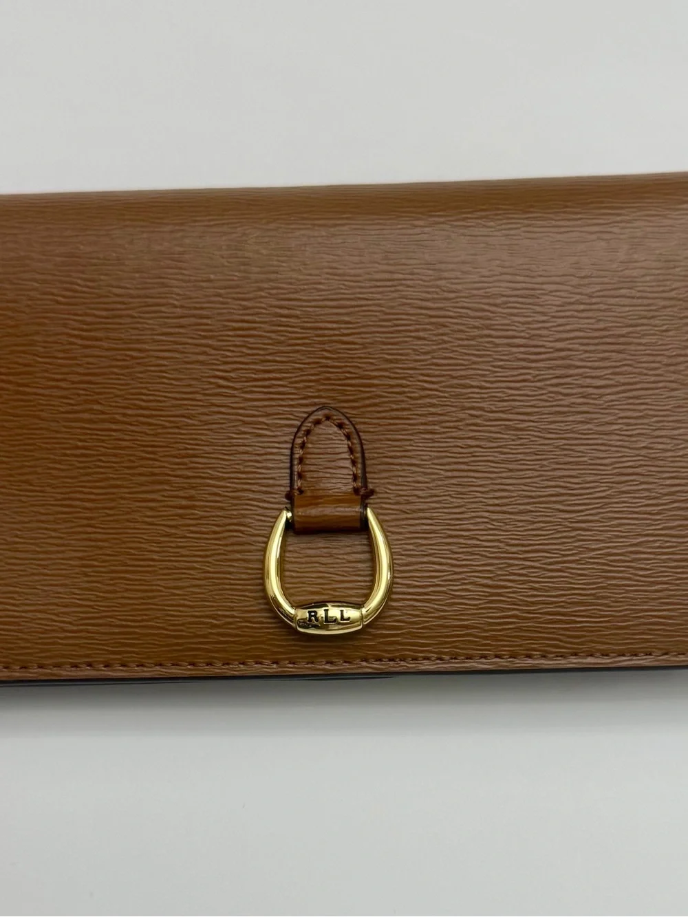 Lauren Ralph Lauren Brown Wallet Gold-Tone Hardware